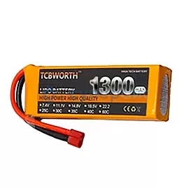 Аккумулятор литиевый GPR LiPo 3S 11,1 V 1300 mAh 100C фото