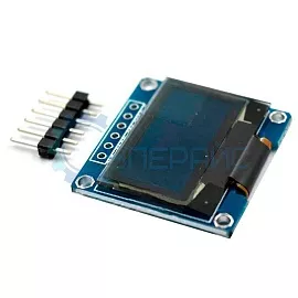 Дисплей OLED 0.96 дюймов, SPI, синий, 6-пинов (модуль для Arduino) фото
