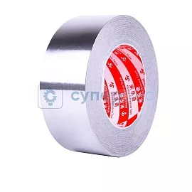 Алюминиевая клейкая односторонняя лента 48мм/50м фото