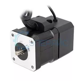 Электродвигатель шаговый с тормозом UMot 42HSC4409-14WD4SC-300 (NEMA 17) фото