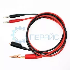 Провода для источника питания 1500 В (банан + крокодил) фото