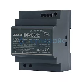 Стабилизатор питания на DIN-рейку ZGQNYI HDR-100-12 фото