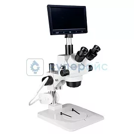 Стереоскопический микроскоп Damingzhi 7X-45X с дисплеем фото