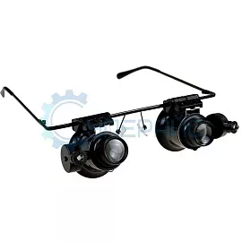 Лупа-очки Magnifier 9892A-II 20 крат с Led подсветкой фото