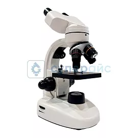 Бинокулярный учебный микроскоп в кейсе SAGA XSP-003 40–1600x с набором для опытов фото