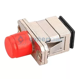 Адаптер оптоволоконный FC-SC металлический фото