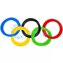 Набор PCL пластика для 3D ручки из 5 цветов (25 метров) фото