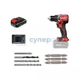 Ударный шуруповерт DEVON DID201 с батареей 2 Ah фото