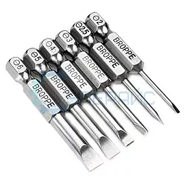 Биты с прямым шлицем BROPPE SL 6 шт фото