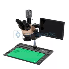 Тринокулярный стереоскопический микроскоп Baku BA-011 фото