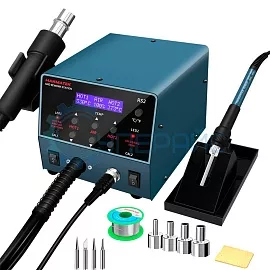 Паяльная станция HANMATEK RS2 с термофеном и соплами фото