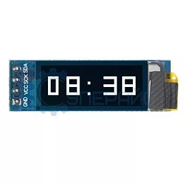 Дисплей OLED 0.91 дюйма, I2C, белый (модуль для Arduino) фото