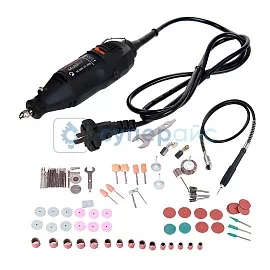 Электрическая шлифмашинка VICOVER 130 Вт (90 в 1) с гибким валом фото