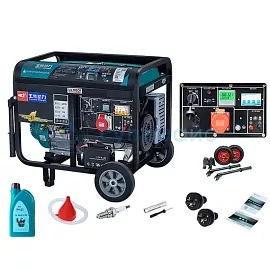 Генератор Yuchai power 6,5 кВт электростартер 220/380 В (газ-бензин) фото