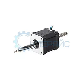 Шаговый электродвигатель с вал-гайкой UMot 42HSС6401 Tr8 * 4 (NEMA 17) фото