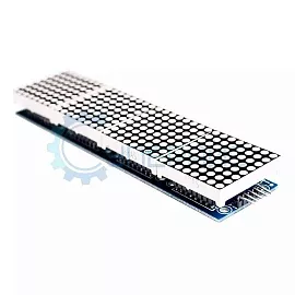 Светодиодная LED матрица 8x32, контроллер MAX7219, цвет синий фото