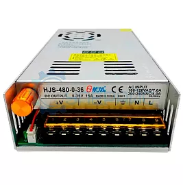 Источник питания Hangjiasheng HJS-480-0-36 (36В, 15А) с регулировкой напряжения фото
