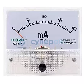 Стрелочный измеритель переменного тока ELECALL 85L1-200 мА фото