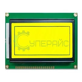 Дисплей графический LCD 12864B с желтой подсветкой фото