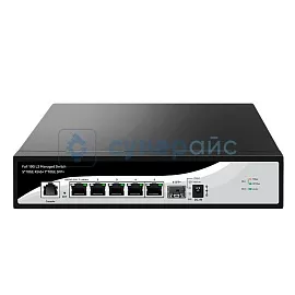 Коммутатор PoE Lianguo LG520S-5T1XS фото