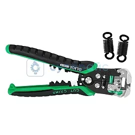 Клещи для зачистки и обжимки проводов LAOA LA815238 с двумя сменными пружинами фото