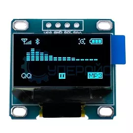 OLED дисплей 0.96 дюйма 128x64, I2C IIC, синий, модуль для Arduino фото
