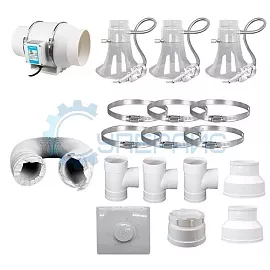 Настенный поглотитель паяльного дыма фото