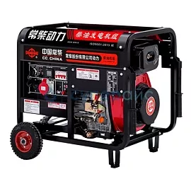 Генератор дизельный Changchai AVR 5,5 кВт с открытой рамой 380 В фото