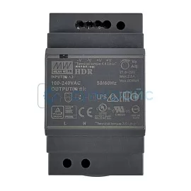 Импульсный источник питания на ДИН-рейку MEAN WELL HDR-60-48 фото