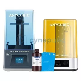 3D принтер Anycubic Photon D2 с устройством для очистки и дополнительного отверждения моделей Wash&Cure 3.0 Plus фото