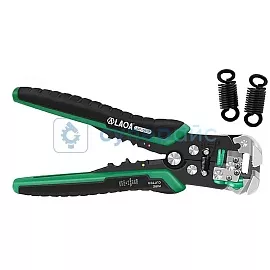 Многофункциональные клещи для зачистки и обжимки проводов LAOA LA815138 с двумя сменными пружинами фото