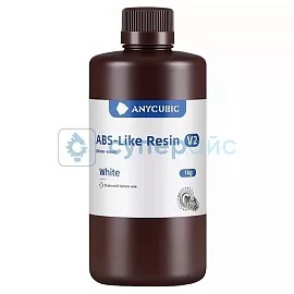 Фоточувствительная смола Anycubic ABS-Like Resin V2, белая, 1 кг фото