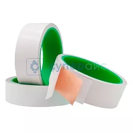 Двусторонний медный скотч Kesheng 30 мм х 5 м х 0,06 мм (2 рулона) фото