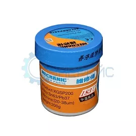 Свинцовосодержащая паяльная паста MECHANIC XGSP200 (200 г, в банке) фото