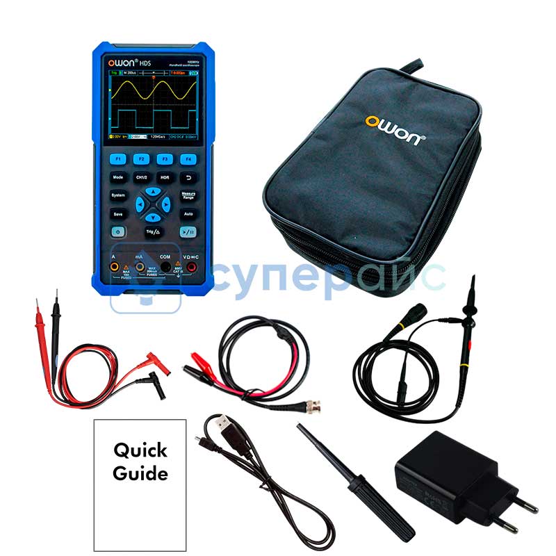 Двухканальный портативный осциллограф OWON HDS2202S фото 4