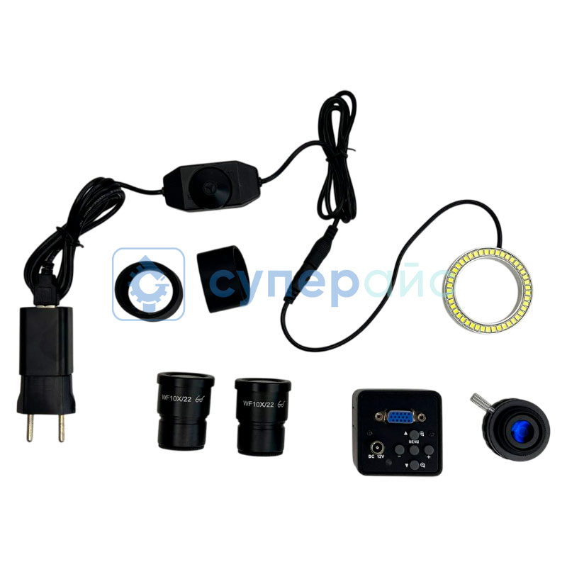 Тринокулярный микроскоп Crystallite ST-7045 с камерой VGA фото 11