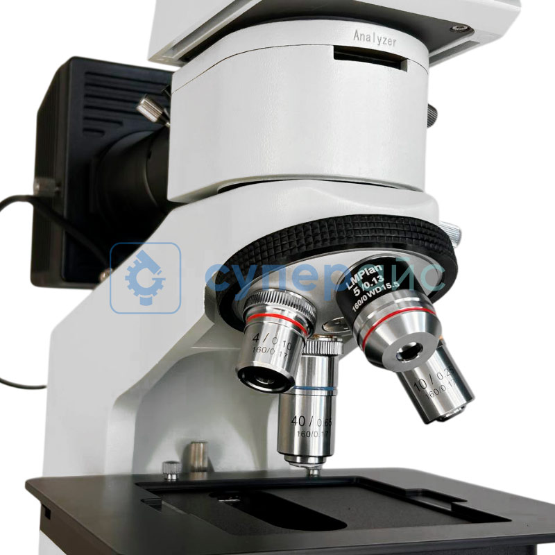Цифровой металлографический микроскоп AmScope ME580TC-PZ-2L-10M фото 9