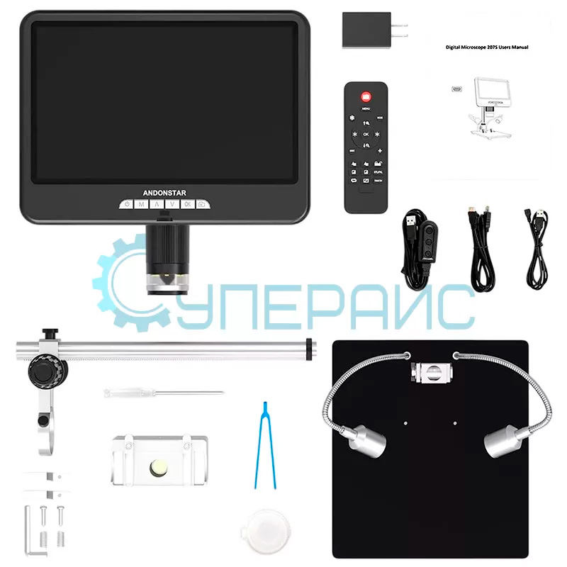 Микроскоп USB с дисплеем Andonstar AD207S-10 Pro фото 3