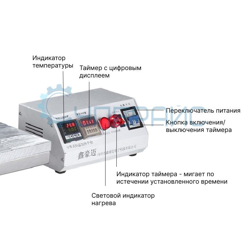 Преднагреватель плат XIN HAO MAI X80120 (800х1200 мм) для пайки