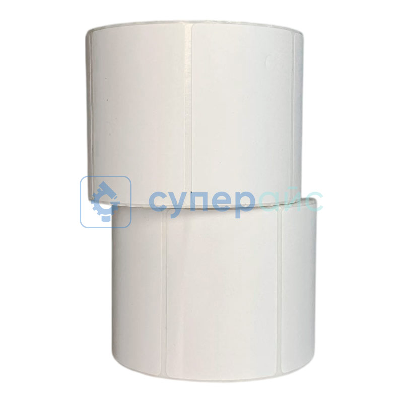 Термоэтикетки 58x40 мм, 2 рулона, ЭКО, 700 этикеток, без печати, со втулкой фото 2