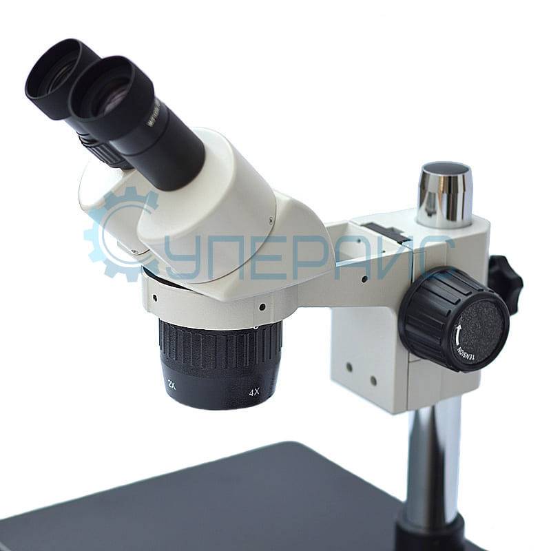 Бинокулярный стереомикроскоп Crystallite ST-60 с увеличенным основанием