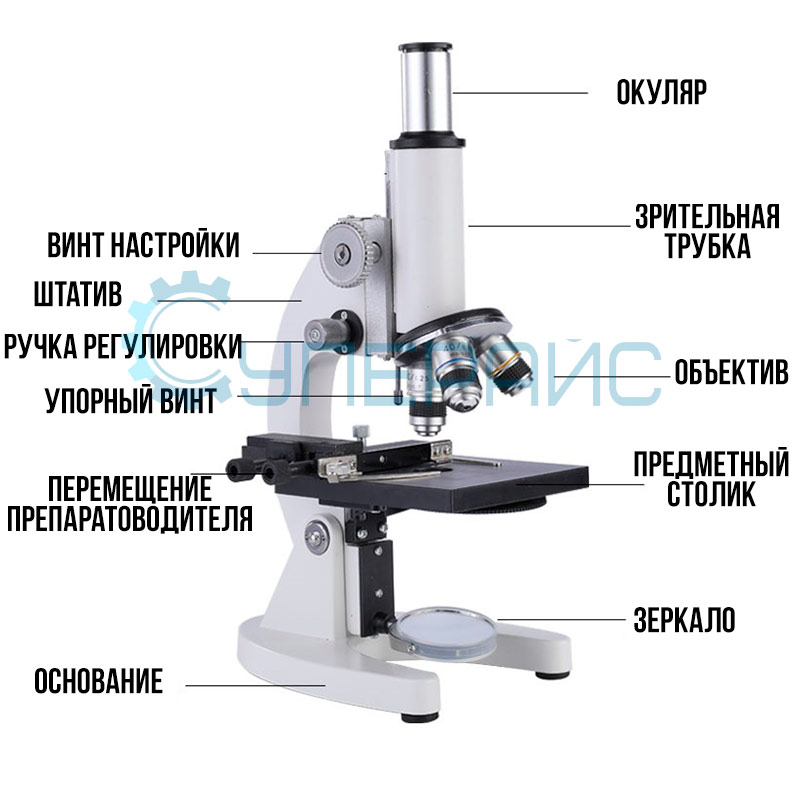 Учебный микроскоп Tikuo (5000x) с ЖК-экраном в кейсе