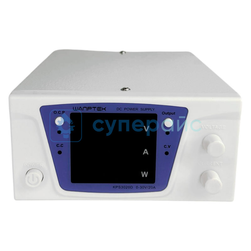 Одноканальный импульсный блок питания Wanptek KPS3020D (30В, 20А) фото 2
