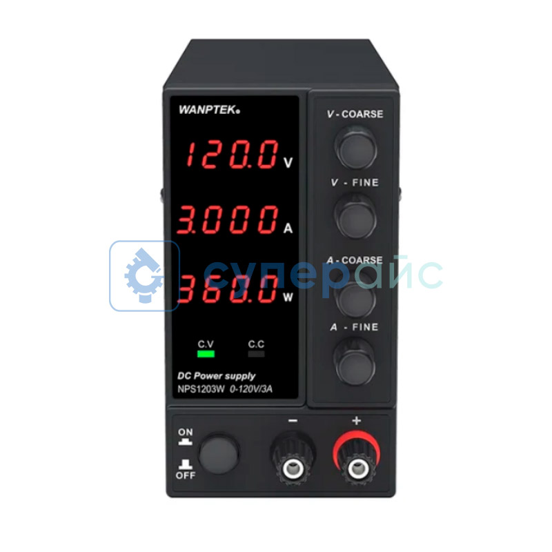 Регулируемый блок питания Wanptek NPS1203W (120В, 3А) фото 1