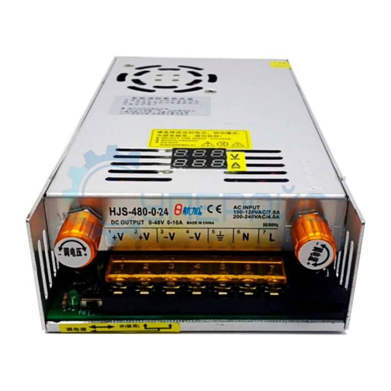 Блок питания с регулировкой тока и напряжения Hangjiasheng HJS-480-0-24 (24В, 20А)