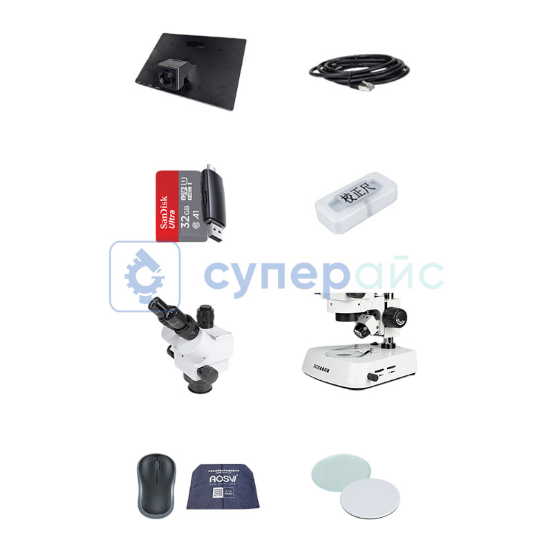Тринокулярный настольный микроскоп AOSVI T6-D103 фото 1
