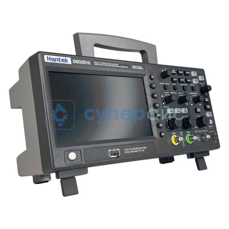 Цифровой запоминающий осциллограф Hantek DSO2D10 (2 канала x 100 МГц) фото 3