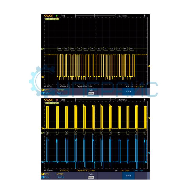 Двухканальный осциллограф OWON XDS3202E (2 канала, 200 МГц)