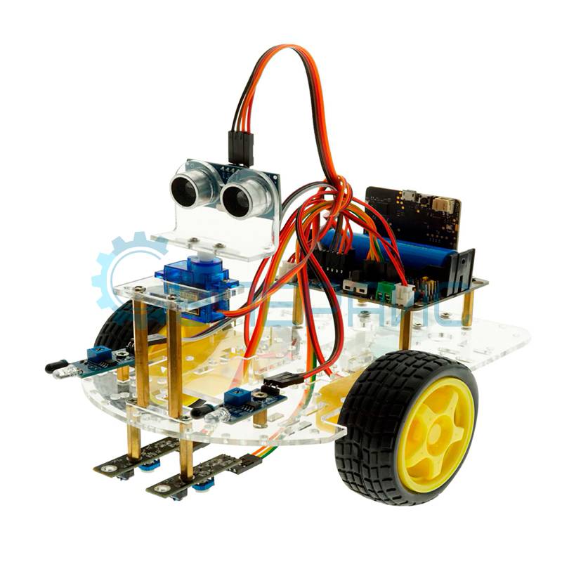 Конструктор-робот RoboCar-1 двухколёсный с контроллером, совместимым со средой Arduino