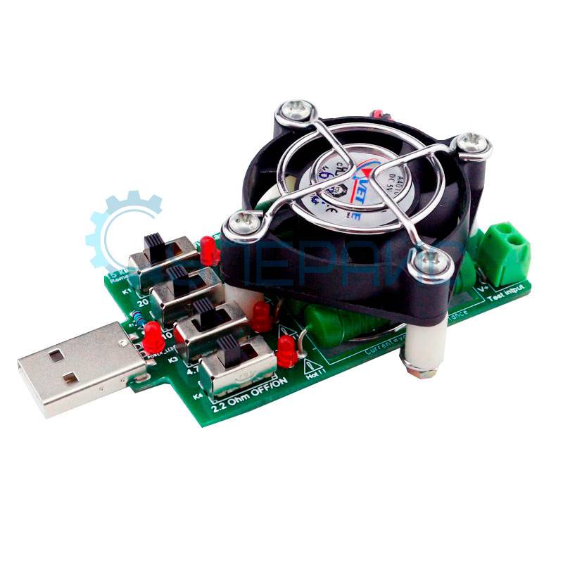 USB нагрузка с вентилятором JUWEI GLDZ 4 Fan
